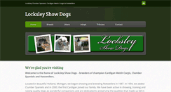 Desktop Screenshot of locksleydogs.com