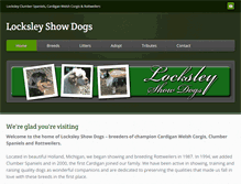 Tablet Screenshot of locksleydogs.com